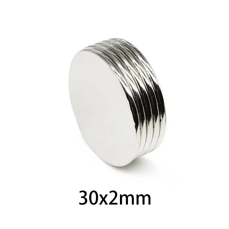 2/5/10/15/20/30PCS 30x2mmRound แม่เหล็ก 30x2 มม.แม่เหล็กที่มีประสิทธิภาพสําหรับตู้เย็น,DIY,อาคาร,วิทยาศาสตร์,หัตถกรรม,การศึกษา