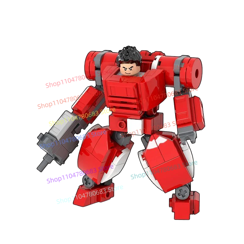 MOC nuevos bloques de construcción militares, Mini muñecas, juguetes Mecha de potencia ósea de ciencia ficción, regalos y adornos coleccionables