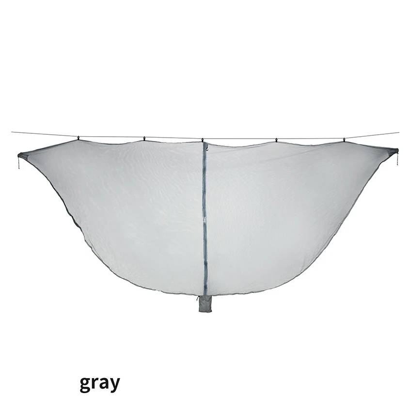 

With Drawstring Bag And 6 Meters Rope Double Sided Zipper For Camping Mosquito Protection Hammock Bug Netting 210T Nylon Mesh