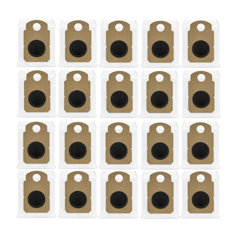 AT28-20PCS Vacuum Dust Bag For Dyson V10 Optic+Auto-Empty Dok Large Capacity Replacement Dust Collection Bags