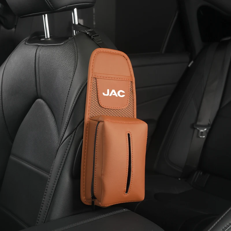 Car Seat Side Storage Bag Hanging Tissue Phone Organizer For JAC Refine J3 J2 S5 S3 J5 J6 J4 T8 Vapour S2 Interior Accessories