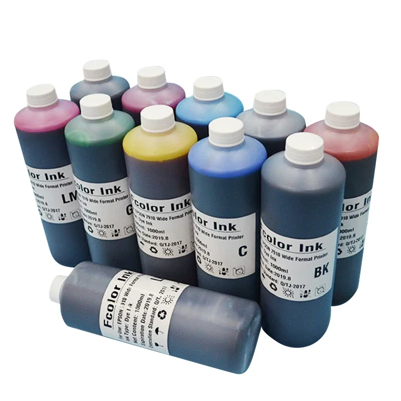 1000ML Dye ink Compatible for Epson Stylus Pro 7900 9908 9890 printer refillable ink