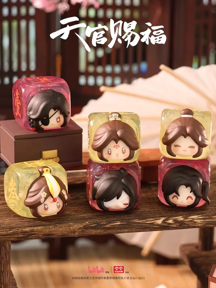 Original TGCF Tian Guan Ci Fu Xie Lian Hua Cheng Linglong Dice Candy Grain Series Q Version Cosplay Anime Figure Cute Ornament