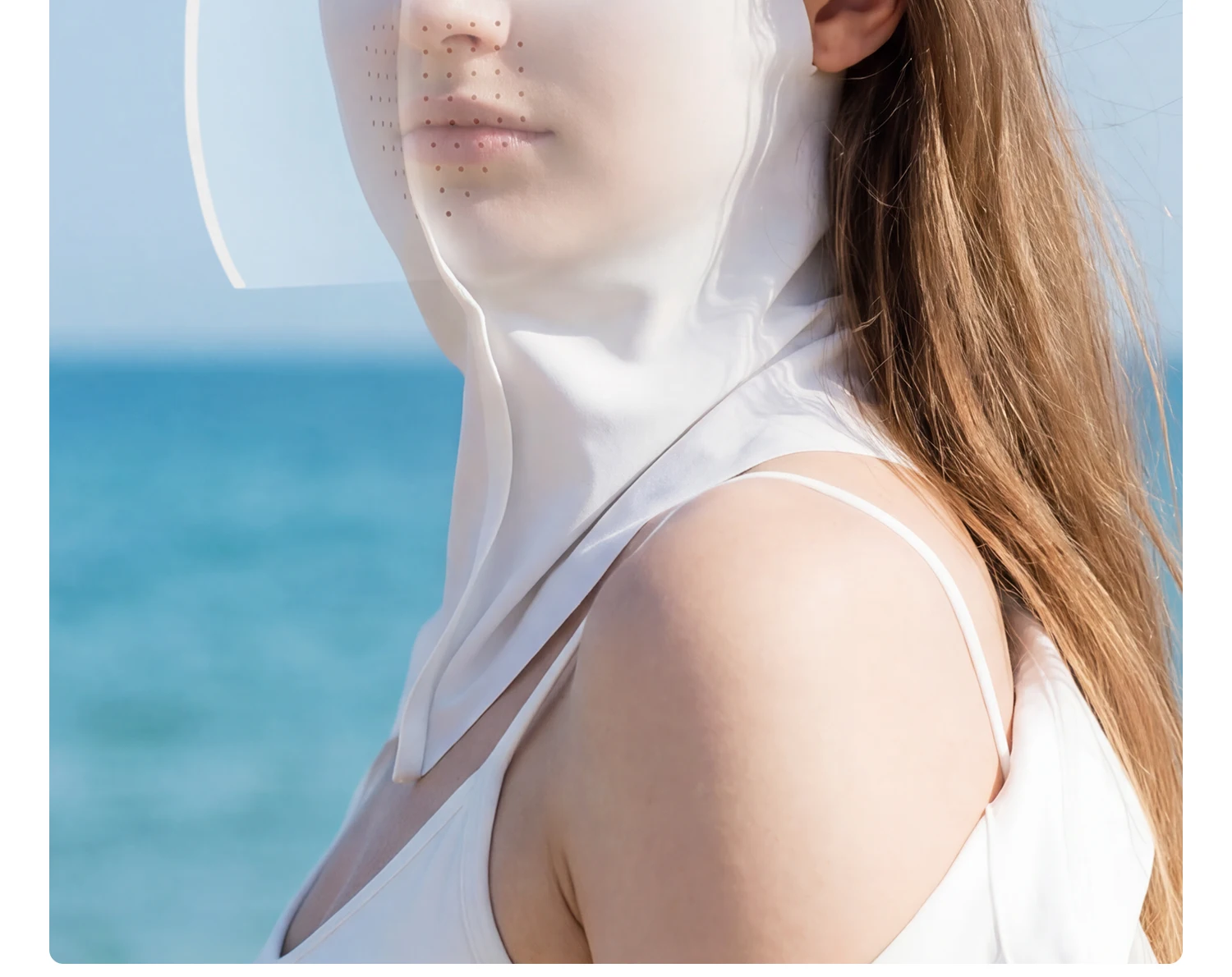 Lightweight face scarf