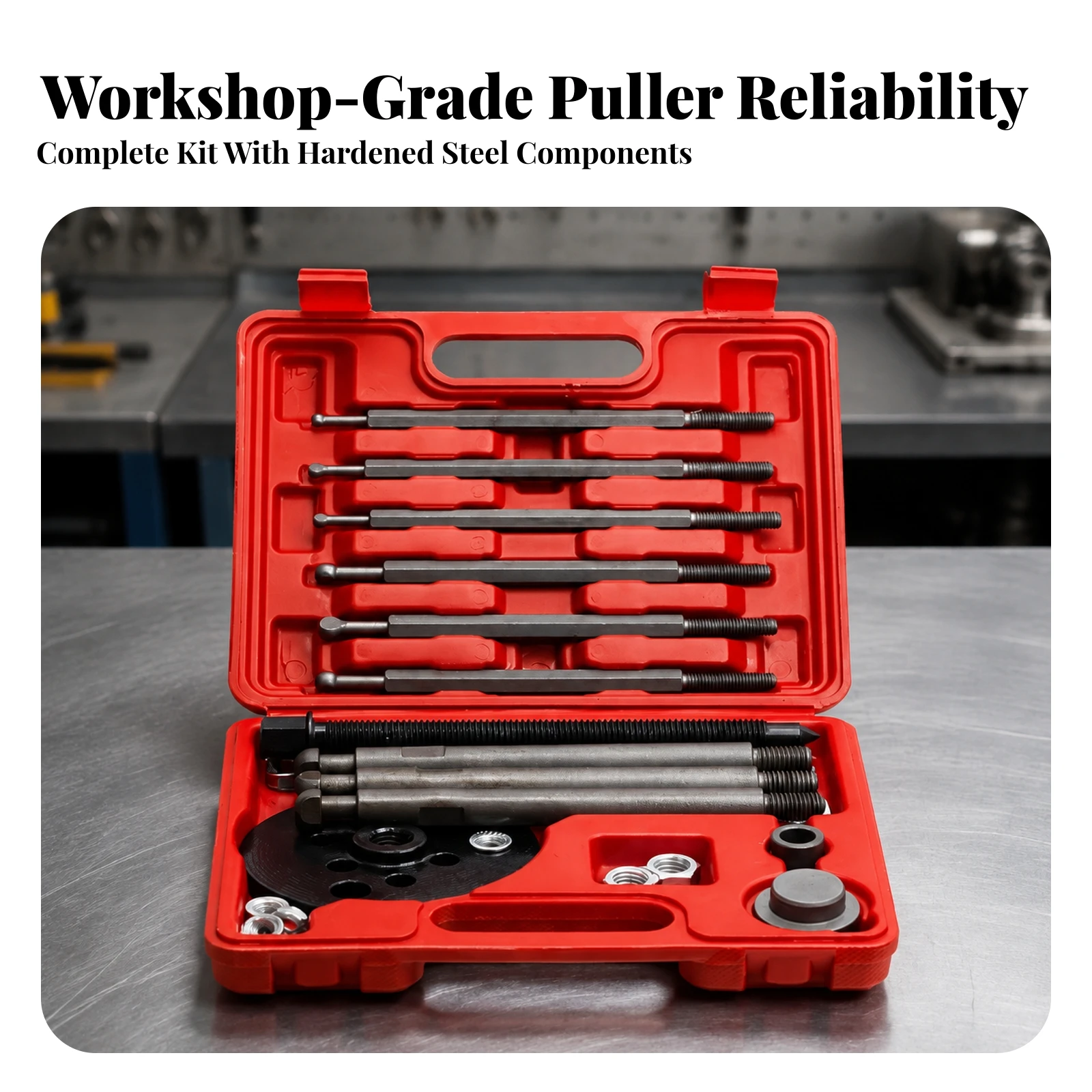 Bearing Puller Kit 6-in-1 Bearing Puller Set Multifunctional Portable for Mechanics, Garage, Workshop