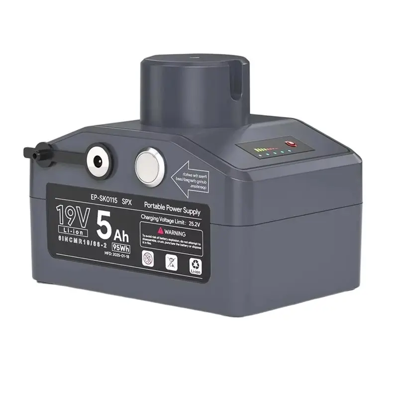 A96T For Starlink Mini Battery Pack 95Wh DC 25.2V/3A Portable Power Supply Adapter IP65 Waterproof 19V/5Ah Output EU