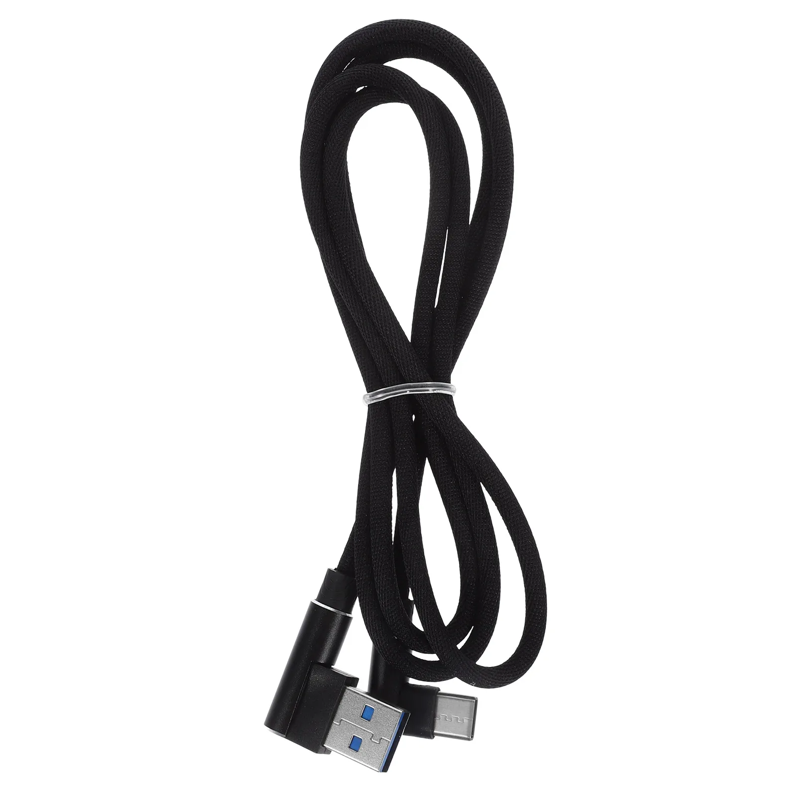 

1M Right Angle USB Type C Cable Braided USB 2.4 A to 90 Degree USB-C Data Cable Cord for P20/P20 10 S9/ Note 8 G6