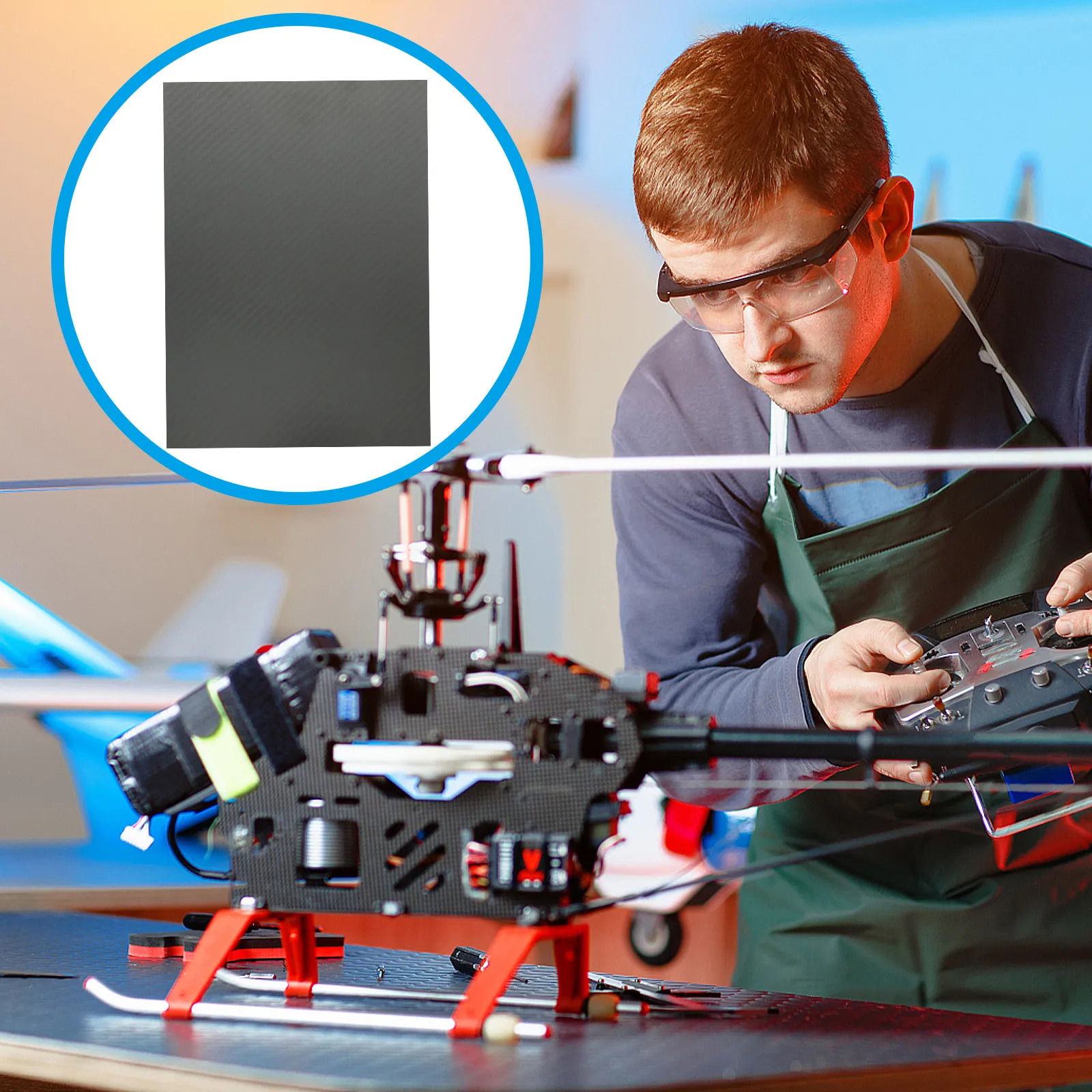 Carbon Fiber Board 3K Twill Pattern Matte Surface for Helicopter Multicopter Rc Airplanes DIY Carbon Fiber Laminate Panel