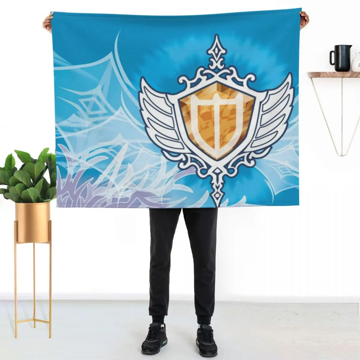 FFXIV Paladin Job Mat Throw Blanket Heavy Thermal blankets ands Decorative Beds for winter blankets and throws Blankets