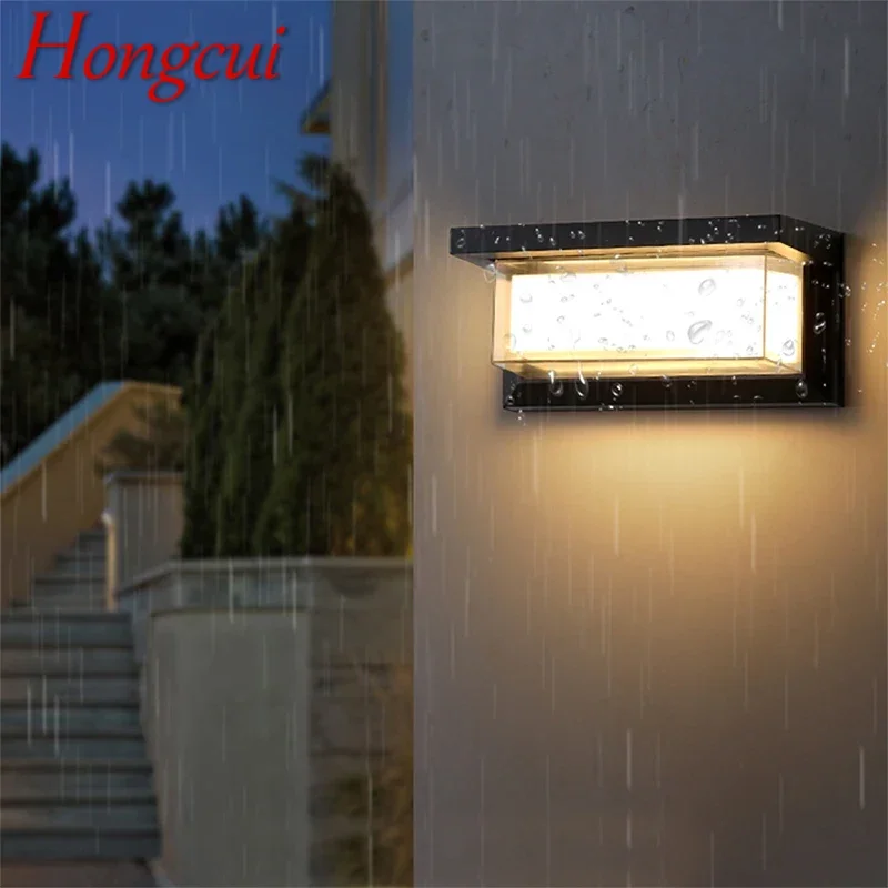 

Hongcui Contemporary LED Outdoor Wall Lamps Electric Simplicity Waterproof Balcony Hallway Courtyard Villa Gate Hotel