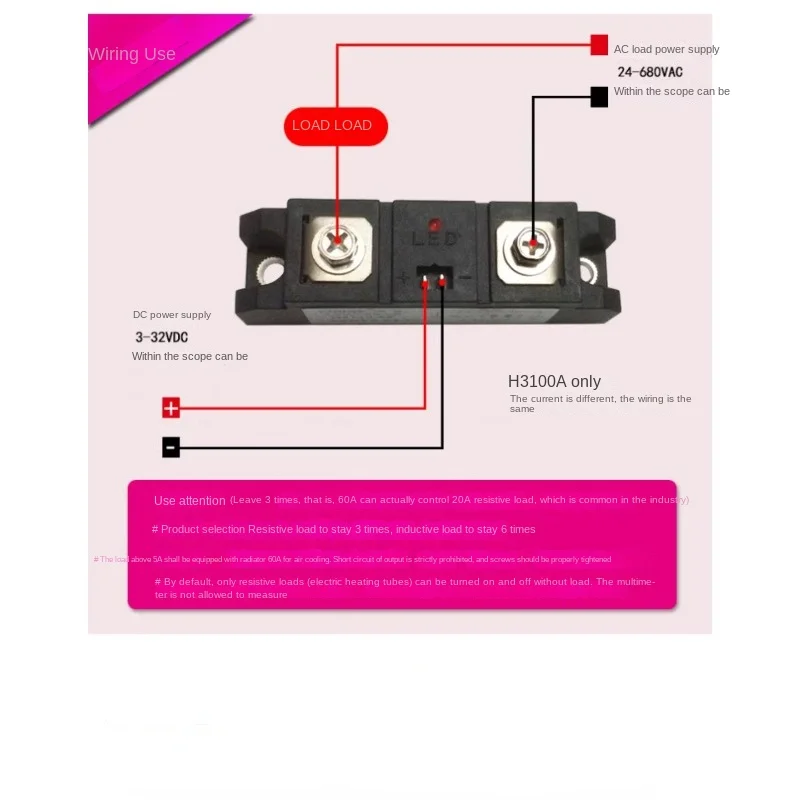 Industrial grade solid-state relay H3200Z small SAM GJ SSRHZ200A heating temperature control furnace brand new