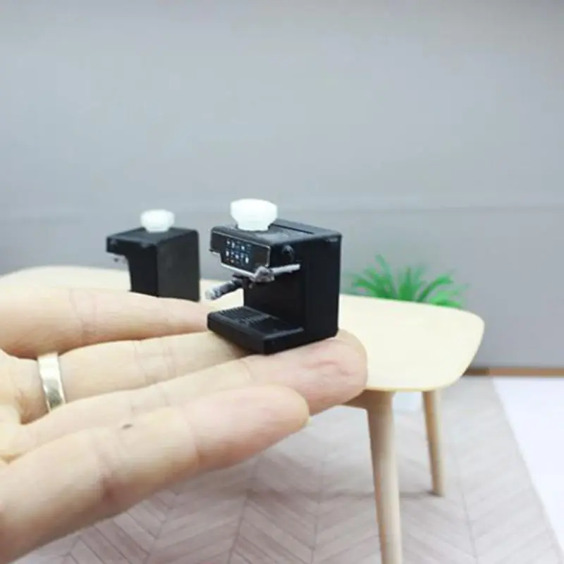 NEW Arrival 1/12 Scale Dollhouse Play Toys Miniature Coffee Maker Machine for Blyth ob11 BJD Doll House Decor Accessories