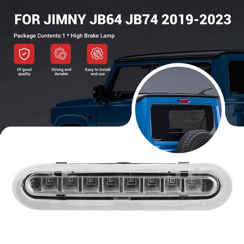 Luce di Stop posteriore a LED lampada di avvertimento di arresto centrale ad alto montaggio fanale posteriore per Suzuki Jimny JB64 JB74 2019-2023