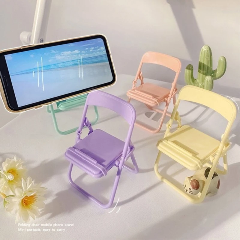 10 Pus Mini chair cell phone hold smartphone Pastel interior prop