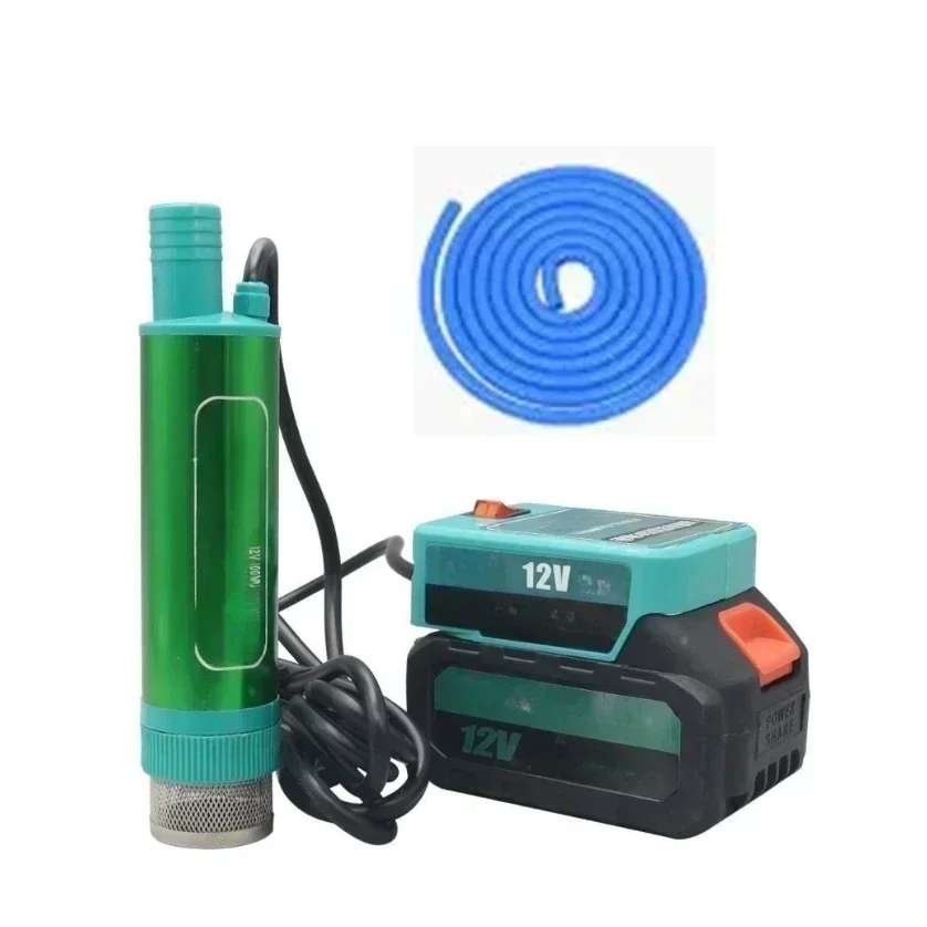 Portable Pump Cordless Diesel Pump Efficient Liquid Transfer 2.4M Cable Length Alloy Plastic Construction Compact Dimensions