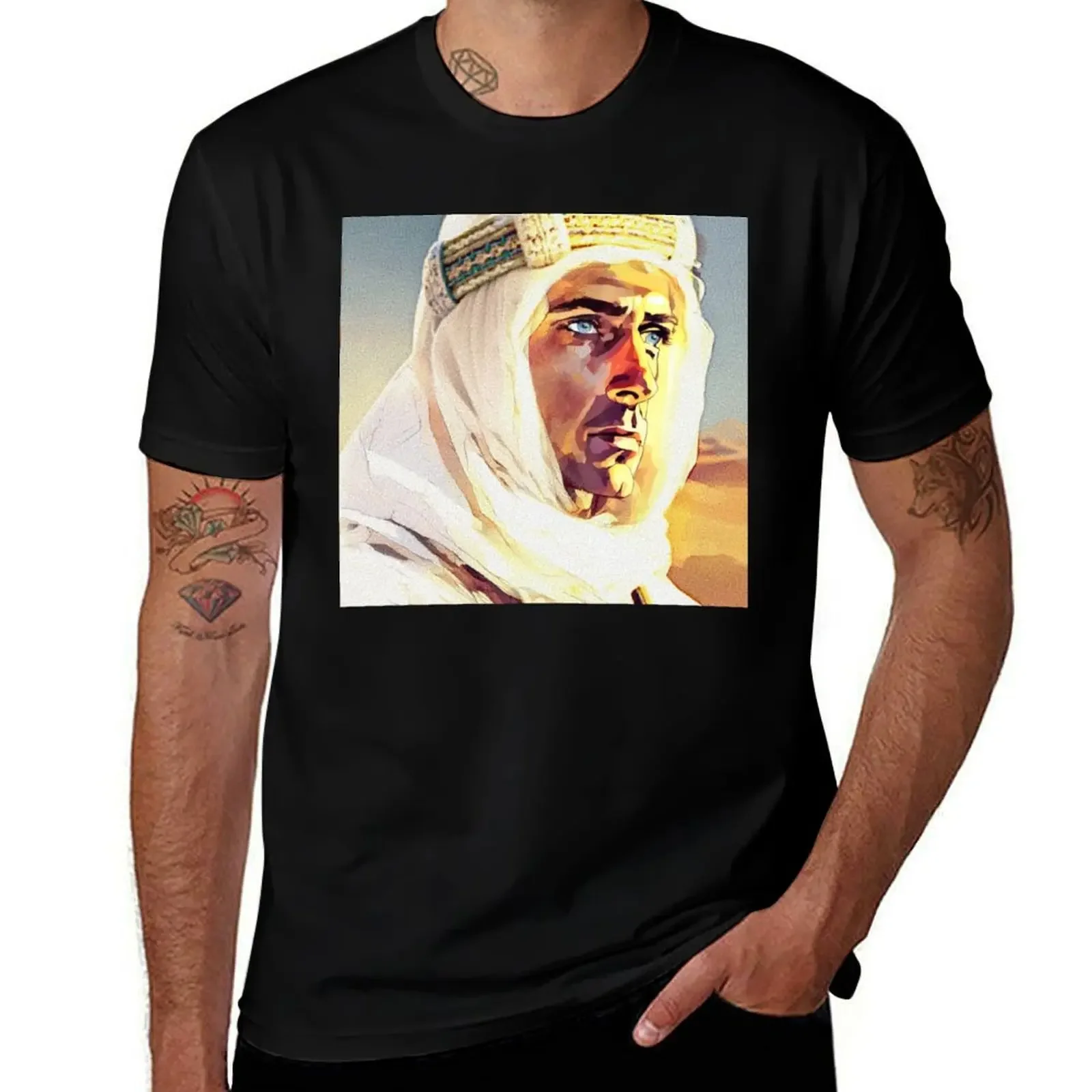 

The Desert Lion: Lawrence of Arabia in Profile T-Shirt vintage anime shirt anime stuff Louboutins vintage t shirt men