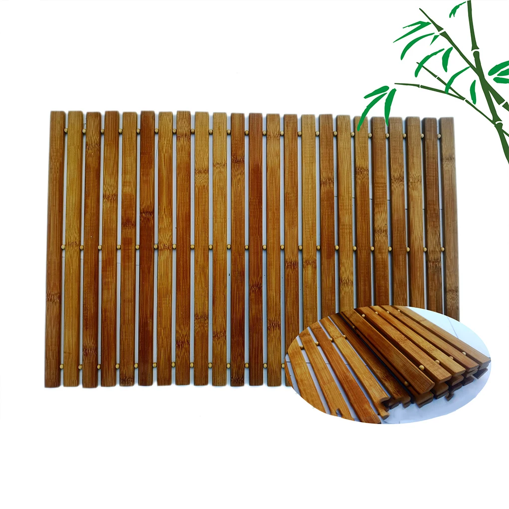 Waterproof And Non-Slide Moso Bamboo Floor Mat For Hygienic Hotel Environment Comfortable And Durable Hotel Floor Mat