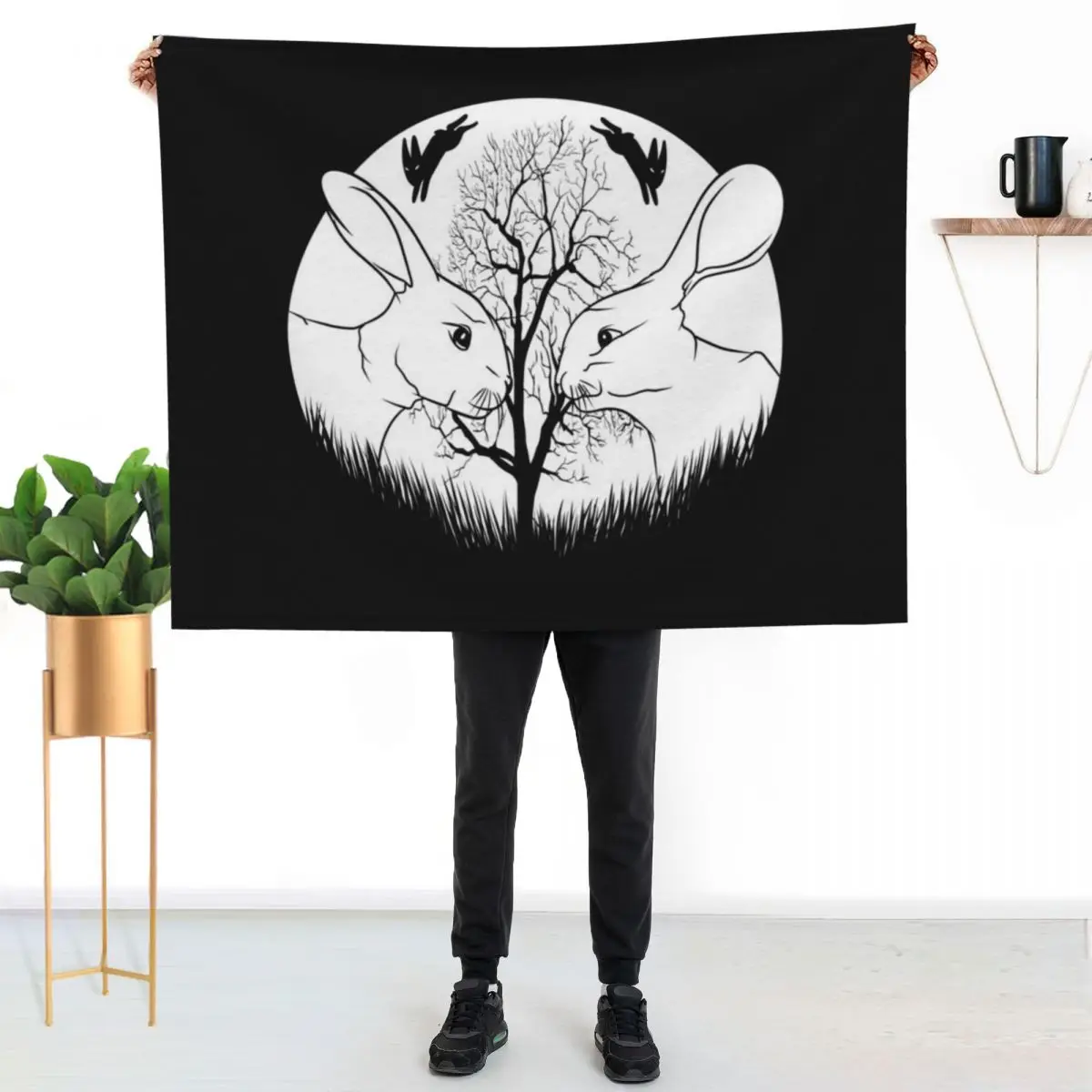 

Watership Down Rabbits Throw Blanket Fade Resistant Durable Throw Blanket