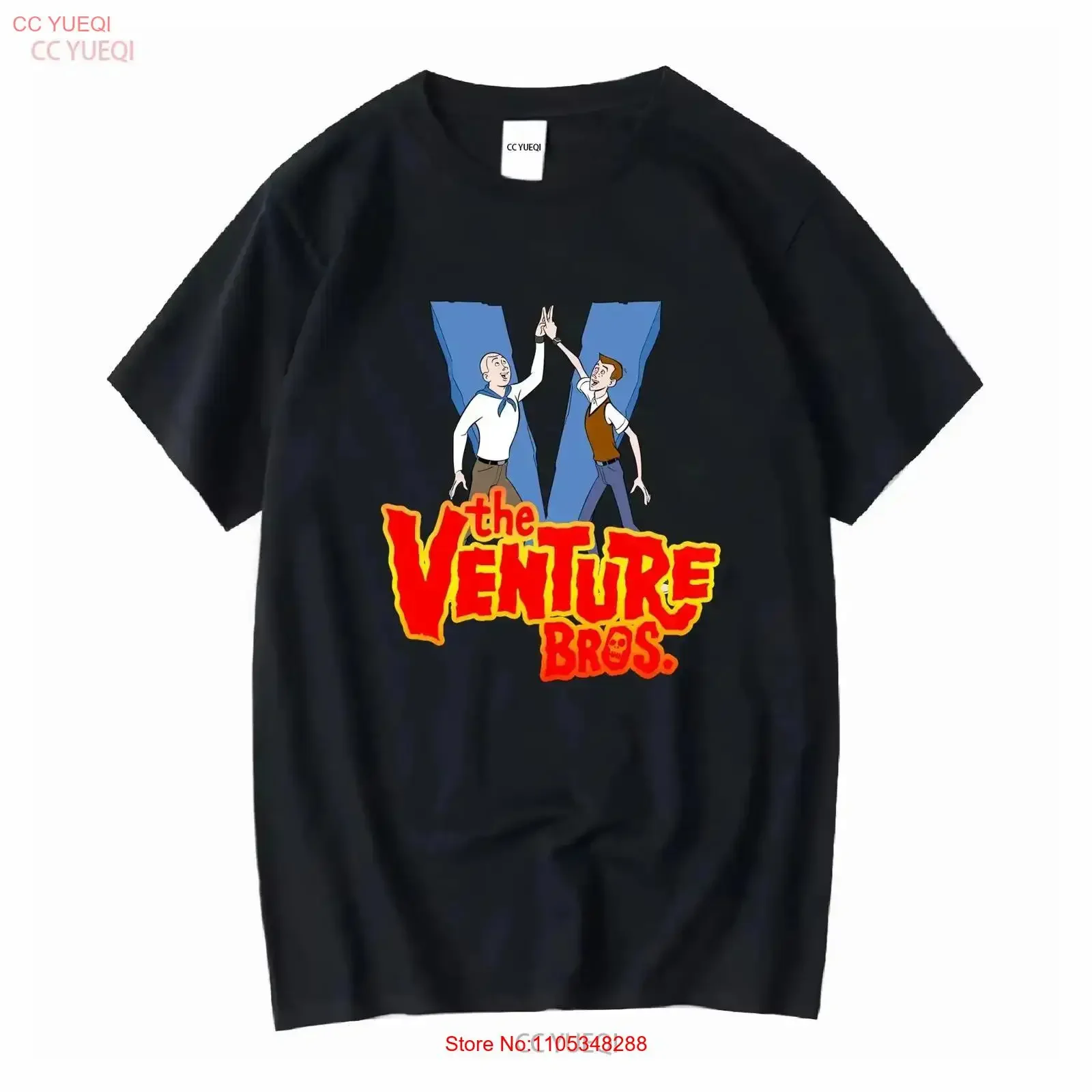 New Design Venture Bros Logo Black T Shirt Funny Size S to 5XL vintage Washed Slightly graphic Casual vintage Washed