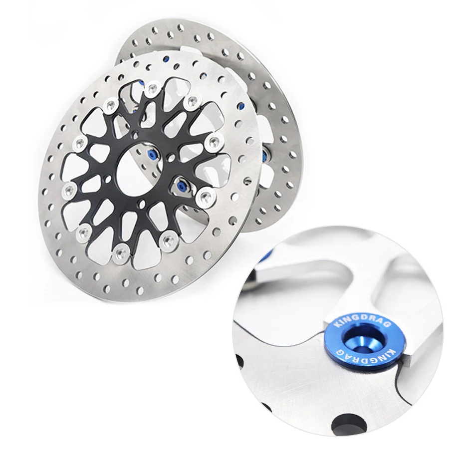 Motorcycle Floating Disc Brake Disk Universal CNC 4 Holes Caliper Disc Pads 267mm*58mm  For Dirtbike Street Scooter Bik Yamaha