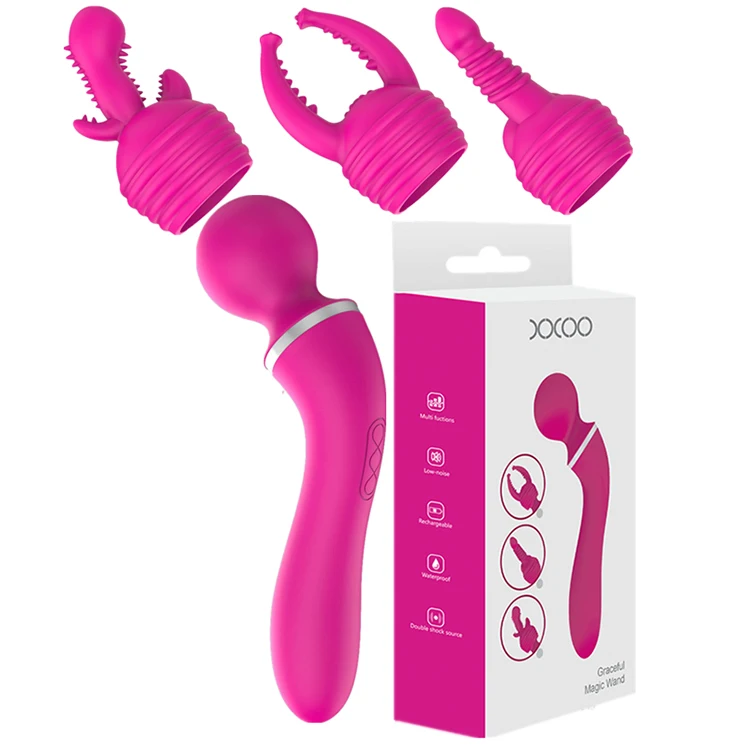 10-frequentie Dual-Motorische Vrouwelijke Masturbatie Av Wand Krachtige Vibrador Herkenbare 4-In-1 Wand Massager