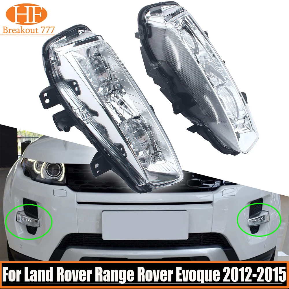 

1 Pair L&R Car Front Bumper Fog Lamp Light For Land Rover Range Rover Evoque 2012 2013 2014 2015 LR026089 LR026090