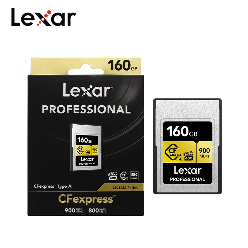 100% Original Lexar CFexpress Type A Card 80GB 160GB Read Speed up to 900MB/s VPG 400 PROFESSIONAL Memory Card 8K RAW For Camera