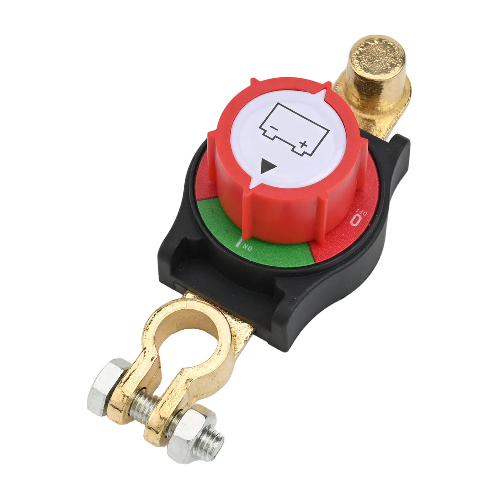 Top Post Battery Disconnect Switch Orichalcum For 12-48V Batteries With ONOFF Control Heavy-Duty Battery Disconnect Switch