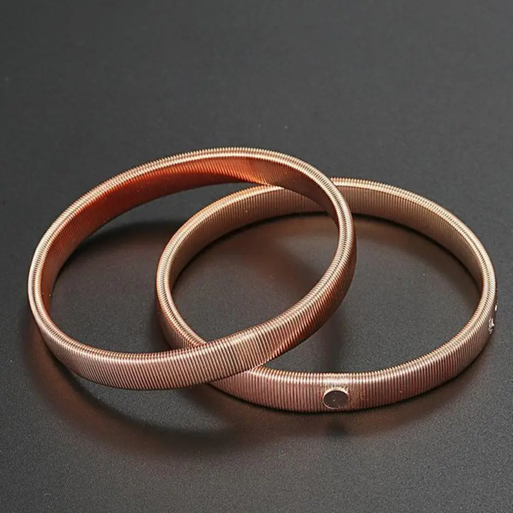 

2Pcs Shirt Cuffs Hair Rope Arm Rings Adjustable Elastic Unisex Armbands Non-marking Fashion Decoration