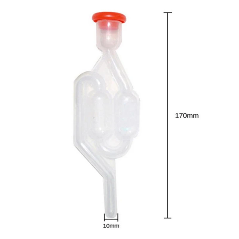 Wine Fermentation Airlock Valve Plastic One-Way Exhaust Seal Beer Brewing Tool