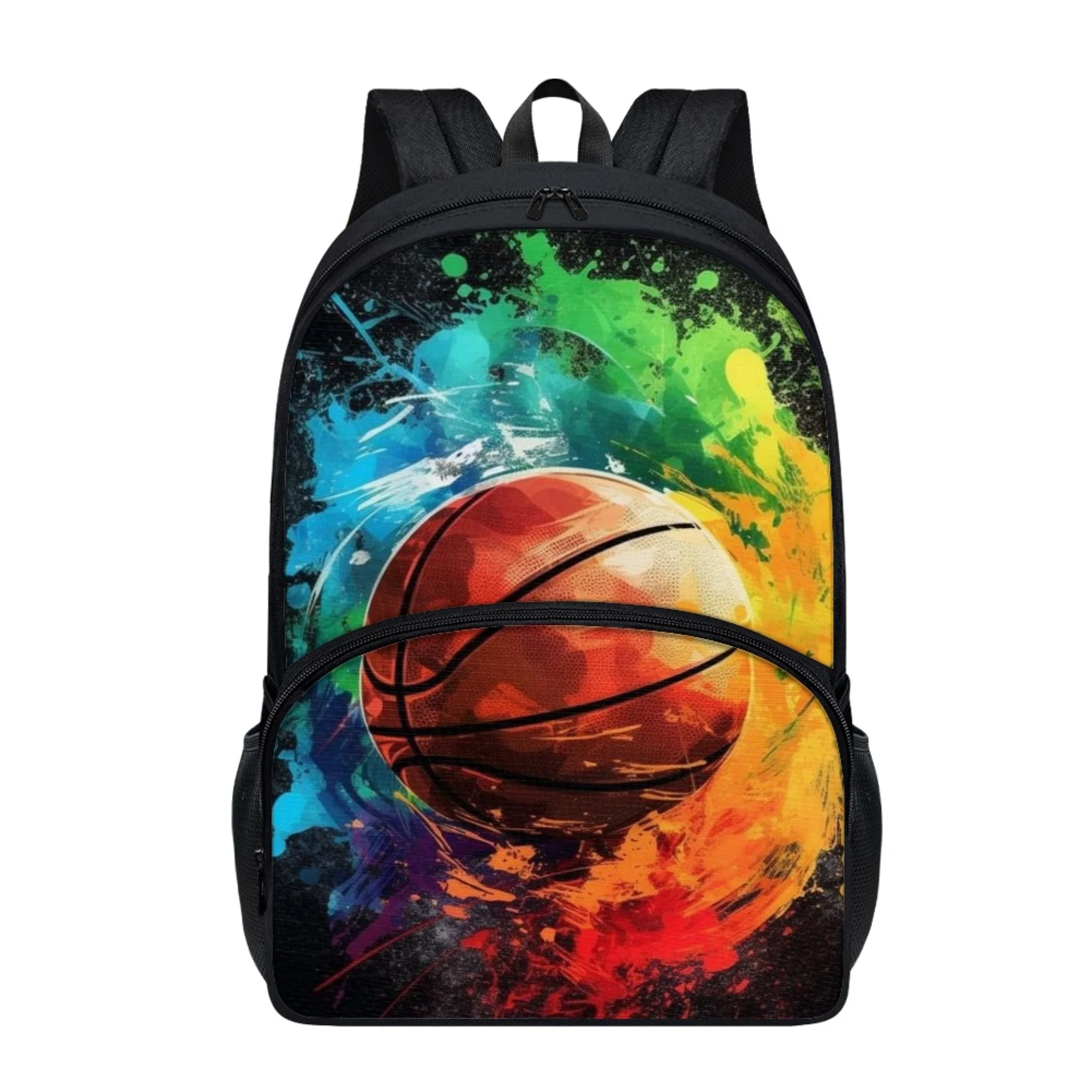 

Custom Backpack Pattern New 3d Basketball Double schoolbag Adult Children General Large Capacity Backpack Travel Backpack