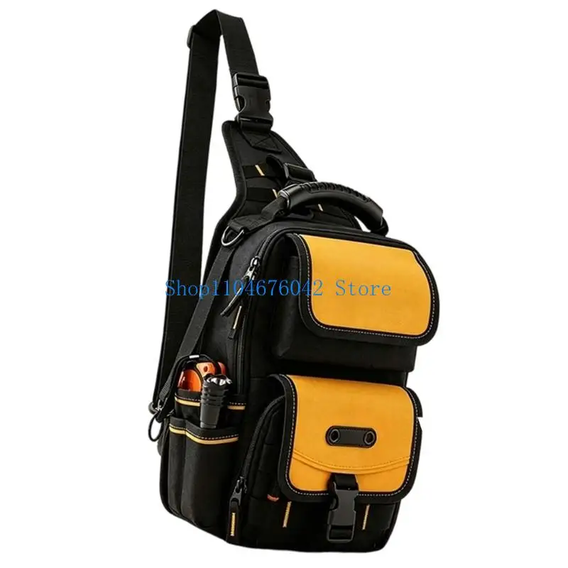 652F Electrician Tool Bag with Multi Pocket Layout, Adjustable Shoulder Carry and Quick Access Storage for Field Inspection