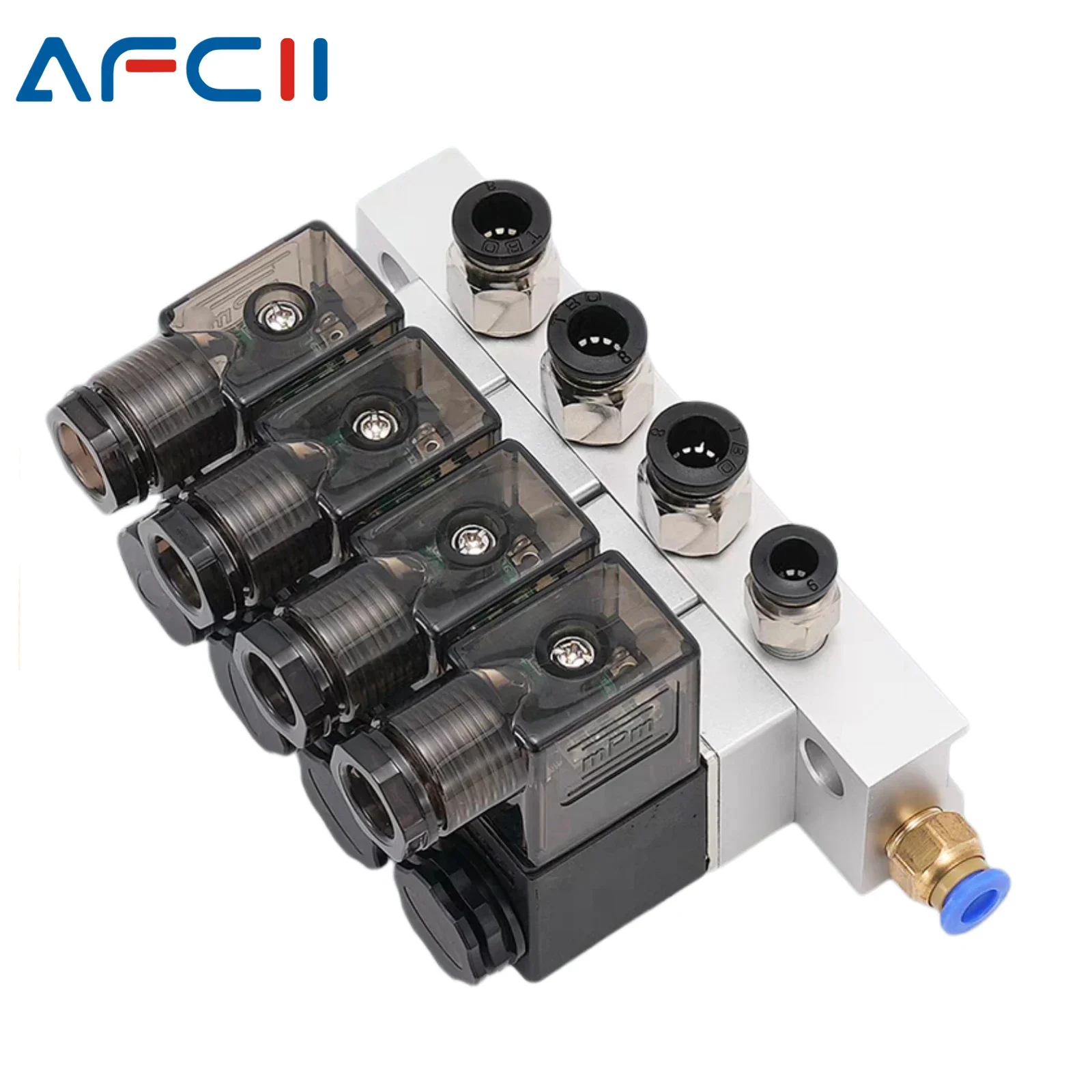 

3V-1 Многоходовой комбинированный коллектор Пневматический электромагнитный клапан 12 В 24 В 110 В 220 В 2-ходовой нормально закрытый воздушный магнитный клапан