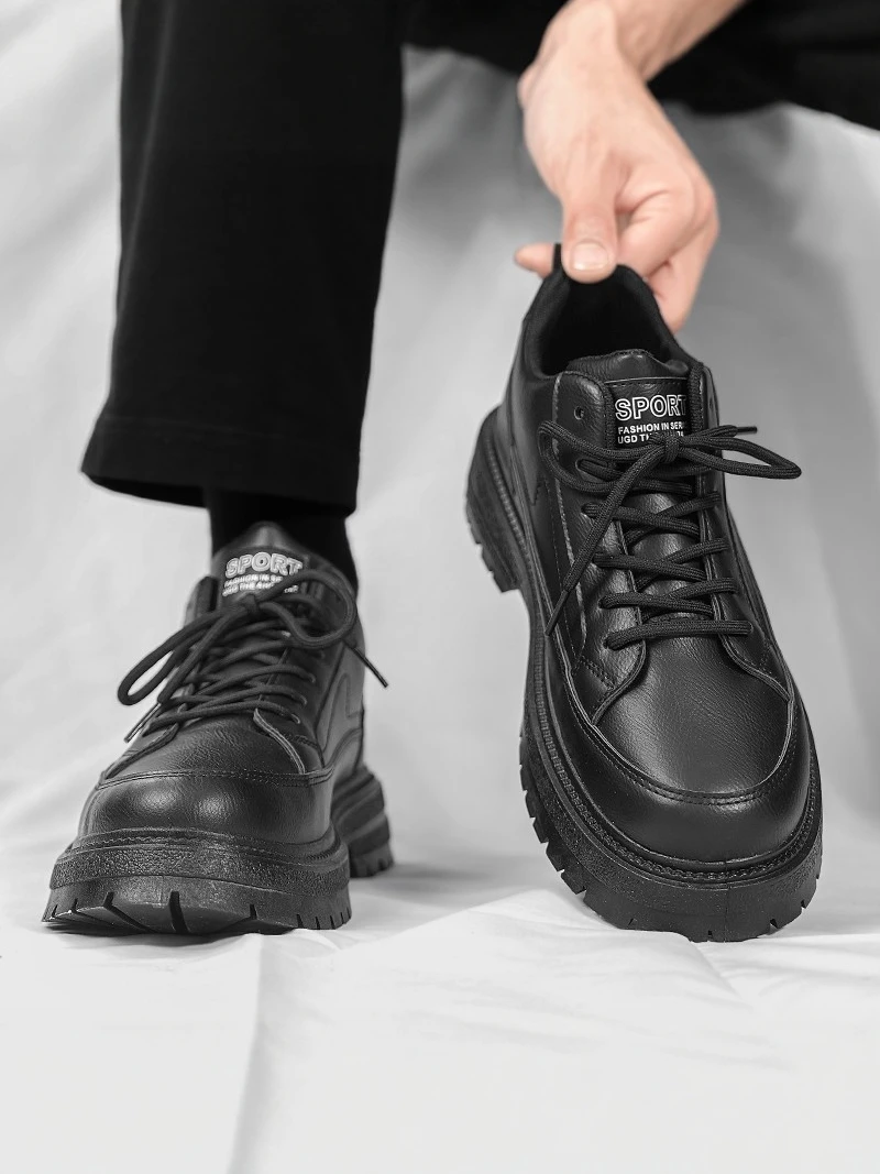 

Men's Low-Top Boots Casual Leather Shoes Business Formal Wedding Shoes Comfortable Work Shoes Spring Autumn Season