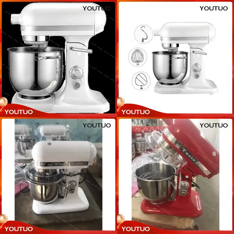 SUNAMX 7L Food Mixing Machine Good Quality Kitchen Mixer Equipment Restaurant Commercial Bakery Bread Mixer