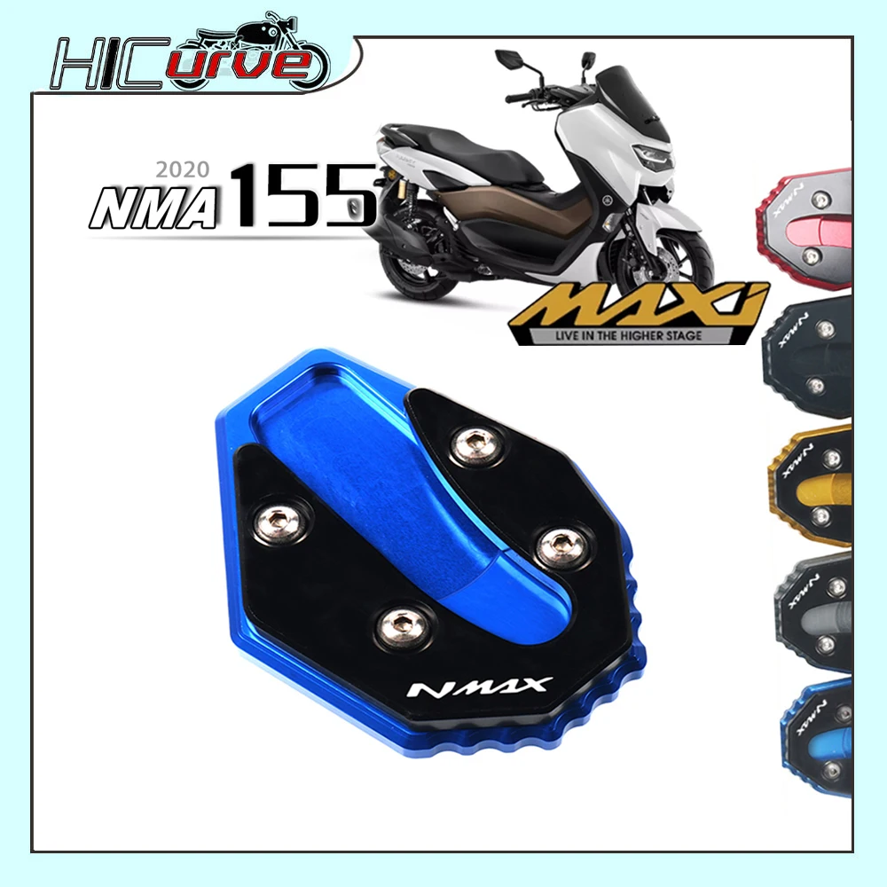 Motorcycle Accessories Kickstand Side Stand Extension Pad Enlarger Plate For YAMAHA NMAX155 NMAX125 NMAX 155 125 2020-2023