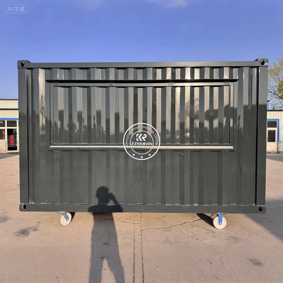 

Container Houses Coffee Ice Cream Shop Kiosk Mobile Restaurant Bar Customizable Container Food Kiosk Prefabricated Bar For Sale