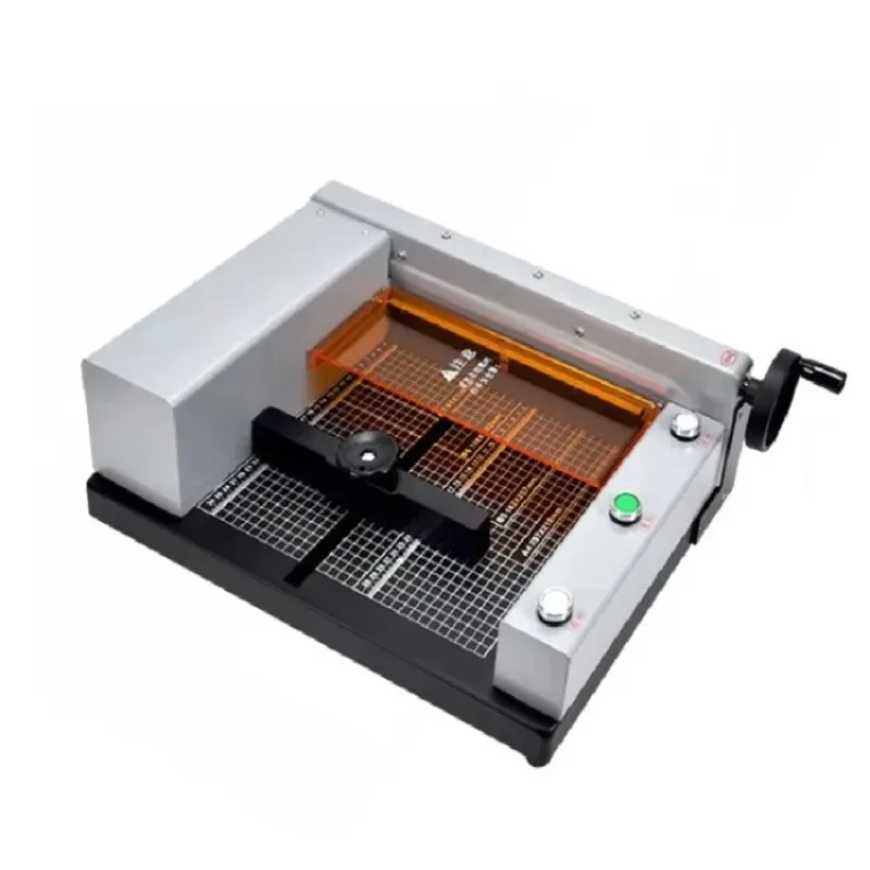 G400 Electric Paper Cutter Heavy Duty Guillotine for A4 Book Photo Card Sticker Scoring Thick Paper Cutting Machine