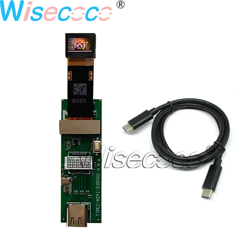 Wisecoco 0,39 cala FHD ekran OLED mikro wyświetlacz MIPI 1080P USB C płyta sterownicza kamera termowizyjna noktowizor teleskop broniący