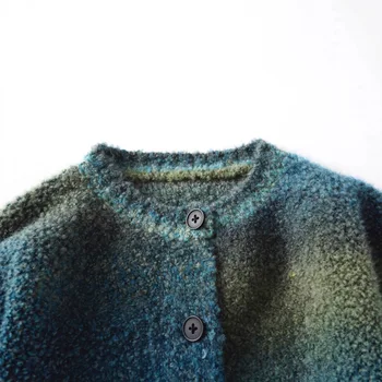 Kids Vintage Knit Cardigan Coat 3 2025 Autumn New Children Long Sleeve Knit Coat Boys Girls Knitted Cardigan Baby Vintage Jacket Kids Casual Sweater Clothes 3