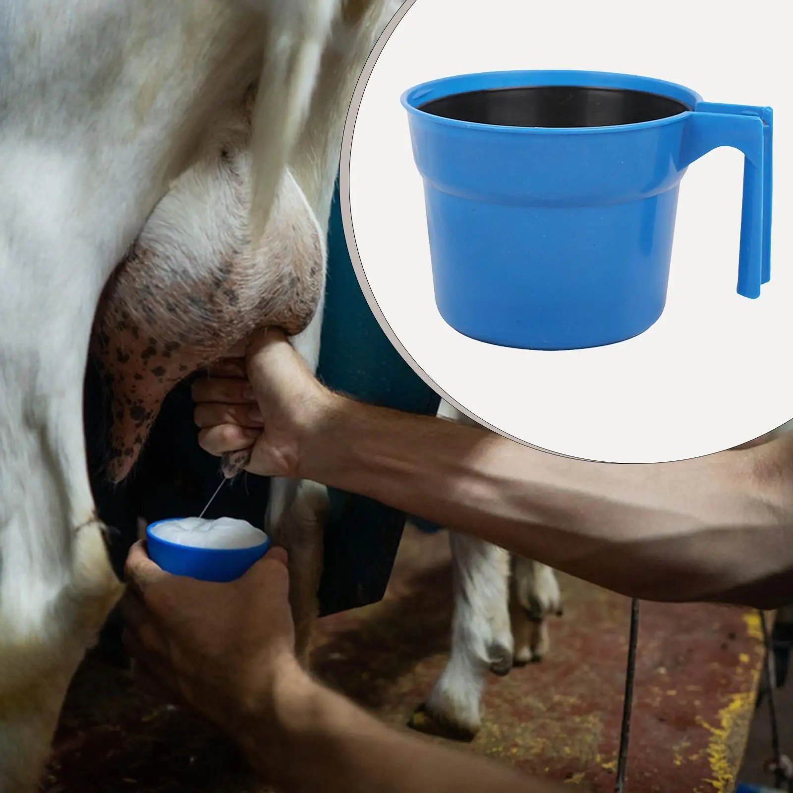 Milk Strainer Cup with Mesh Filter Lightweight Sampling Cup Reusable Analyzer for Dairy Farm Cow