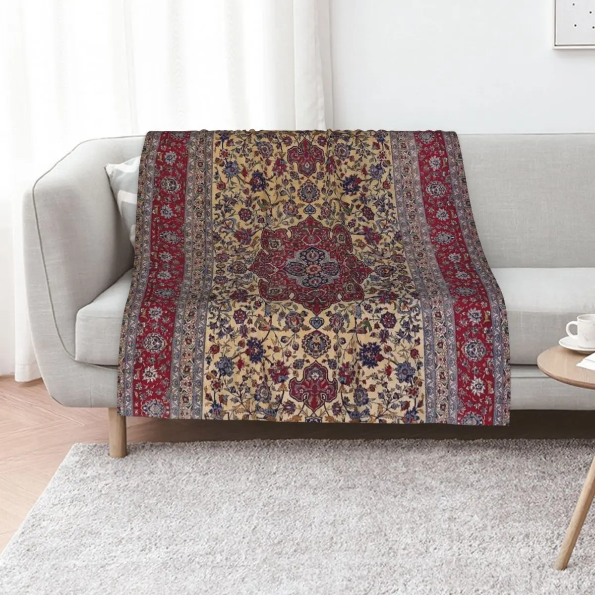 Vintage Antique Persian Carpet Throw Blanket Heavy Giant Sofa Decorative Sofas christmas decoration Single Large Blankets