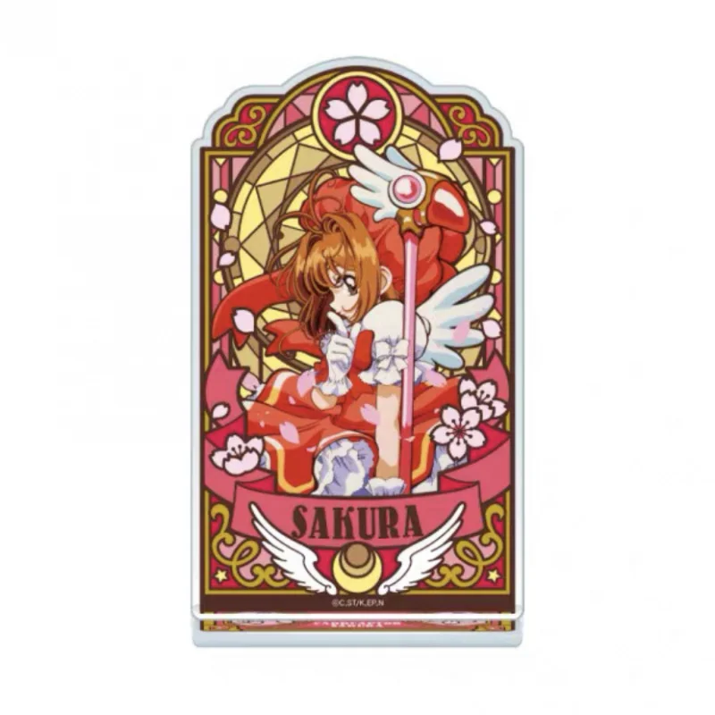 Japan Anime Figure Sakura And Syaoran Colorful Window Card Captor Figure Model Desk Decoration Birthday Fans