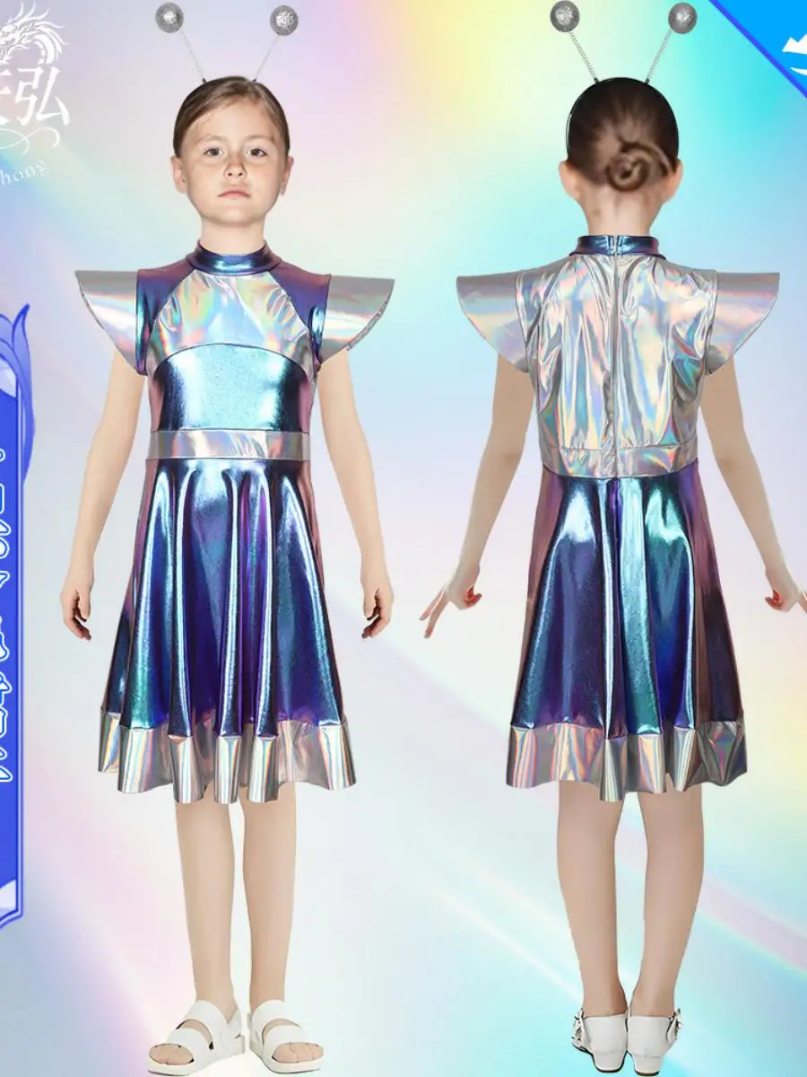 زي تنكري لروبوت فضائي ذكي، ملابس لحفلات الهالوين ولعب الأدوار، مصنوع من البوليستر وألياف التراياسيتات 00٪، ماركة سانبيفي