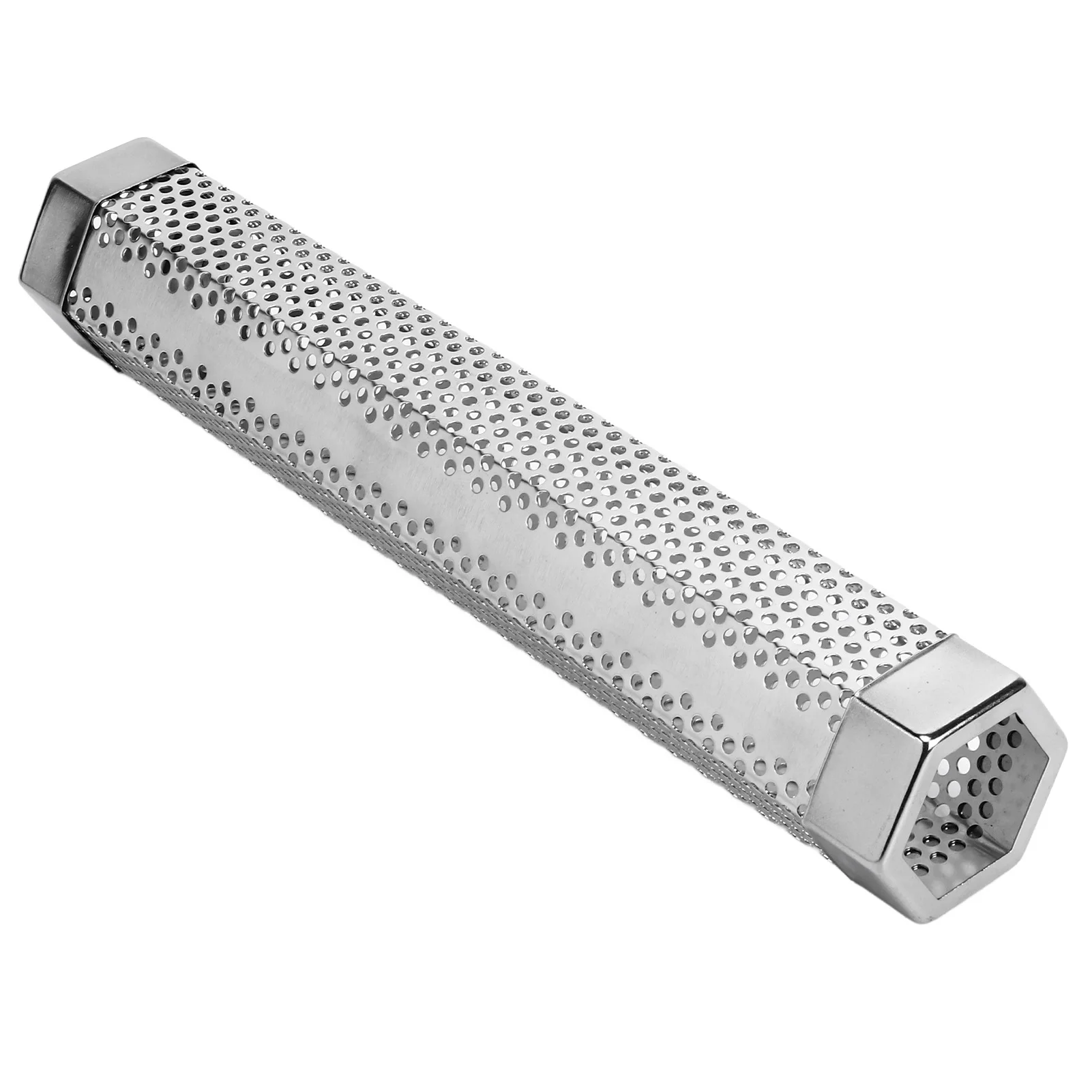 ステンレス鋼ペレットスモーカーチューブ、防食、大容量、お手入れが簡単、防錆、バーベキュー用頑丈