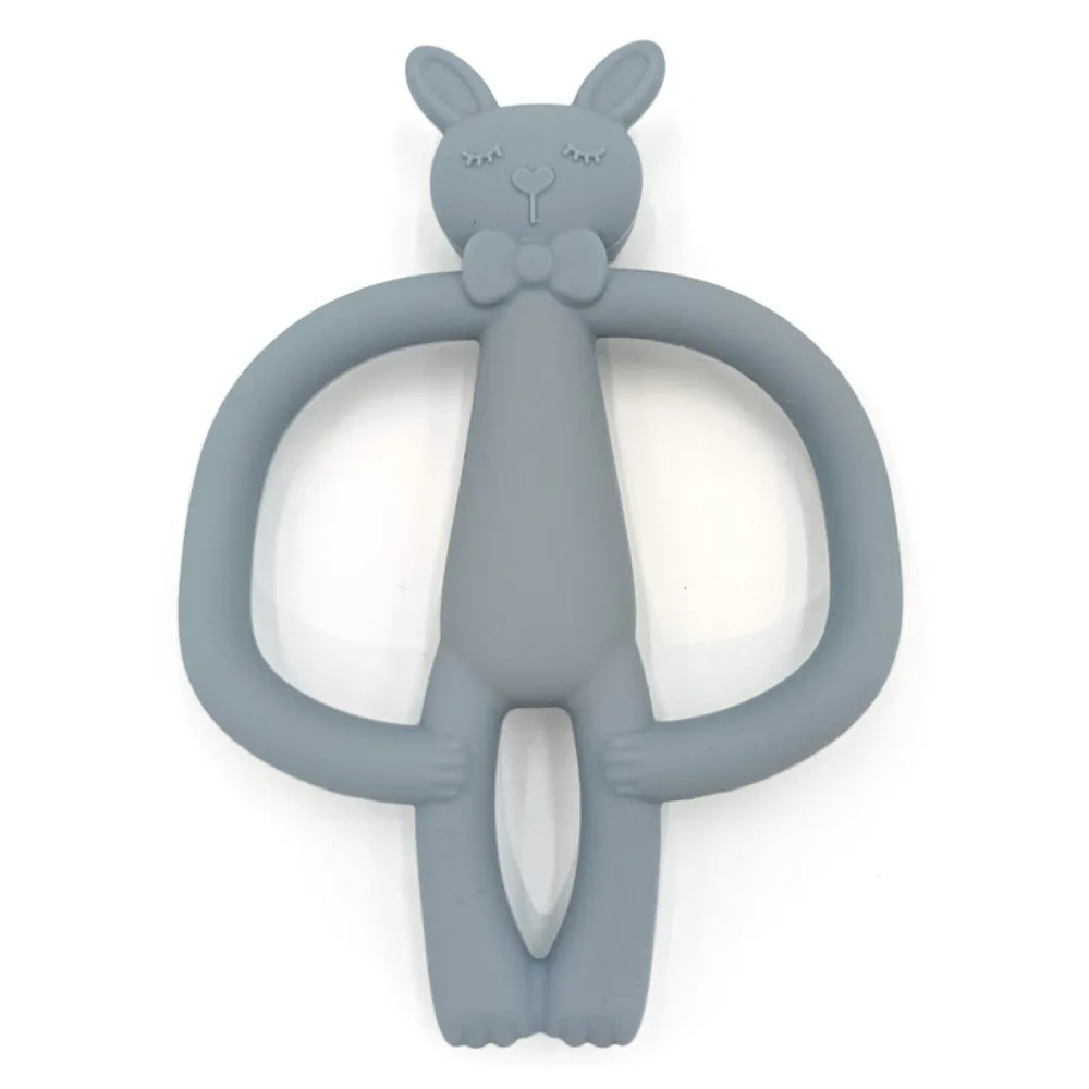 

New Food Grade Silicone Baby Teether Toys Rabbit Style Cute Baby Nursing Teether BPA Free Chewing Toy for Toddler Infant