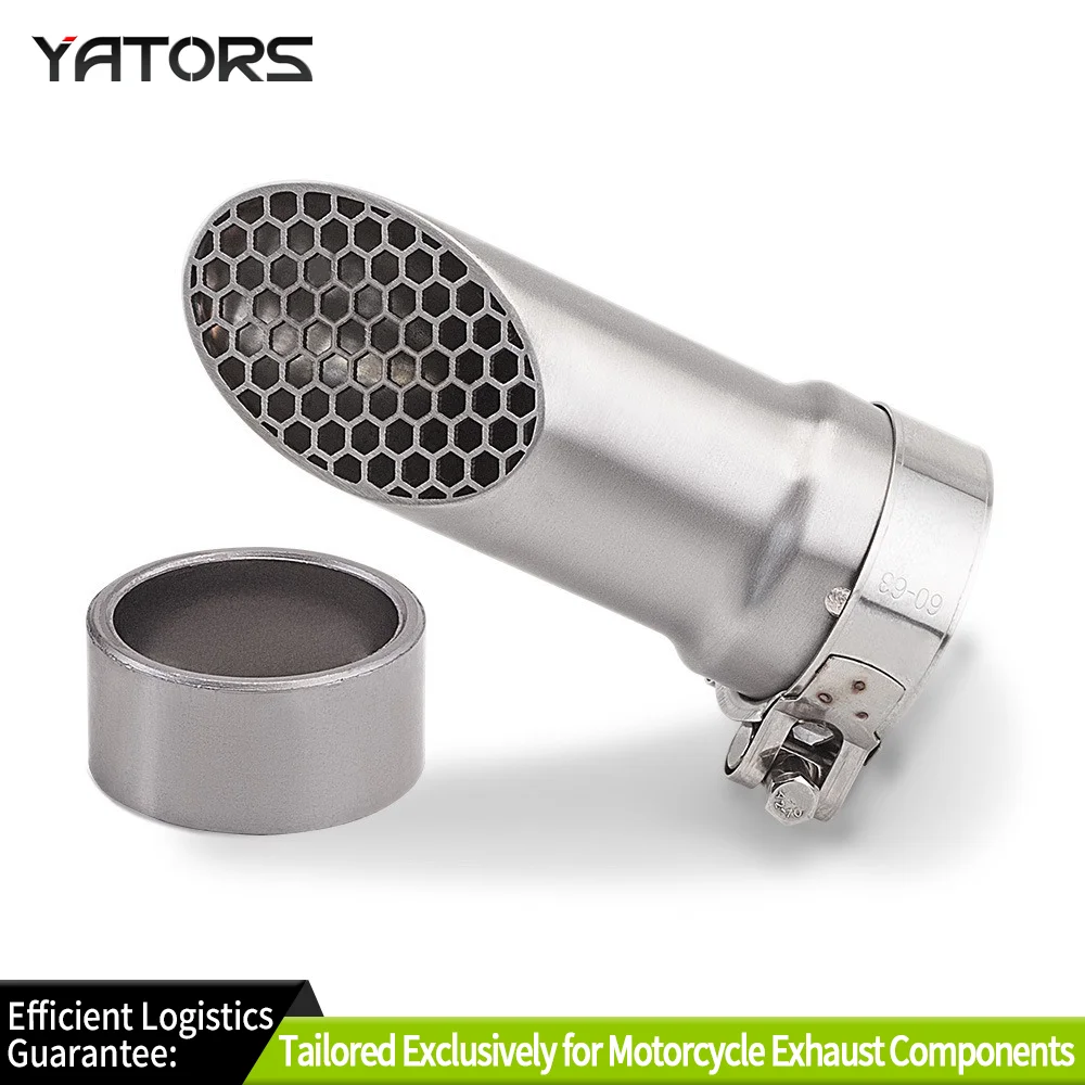 Motorcycle Modified Exhaust, Stainless Steel Hidden Rear Muffler with Graphite Gasket for BMW S1000RR 2019-2025