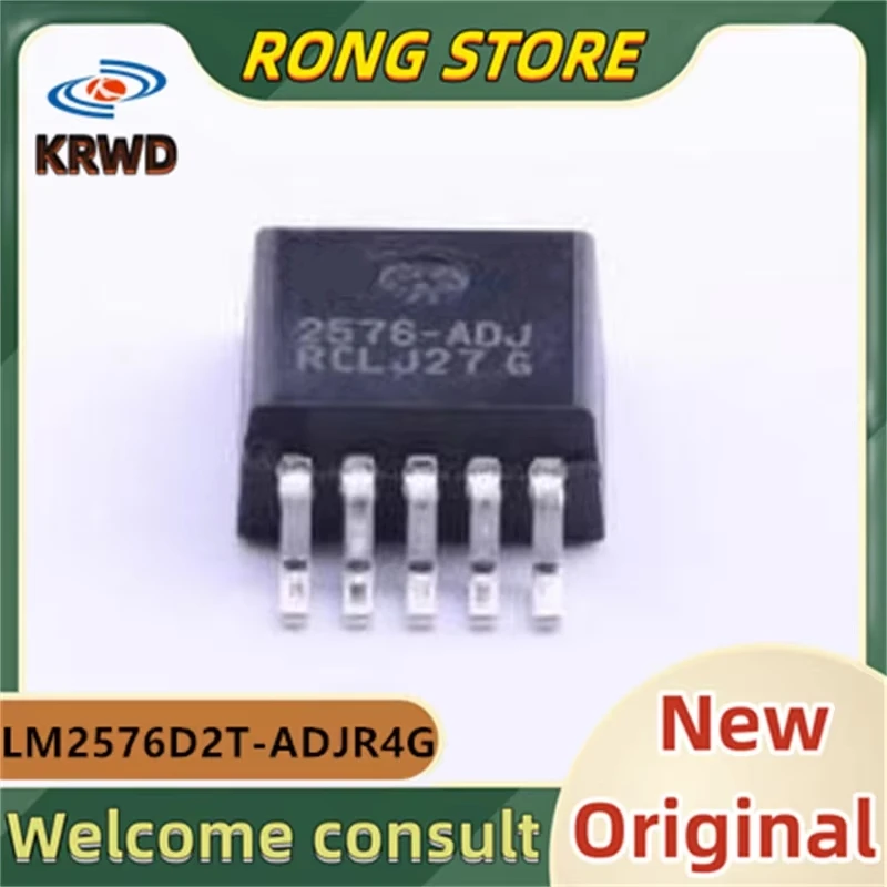 (5PCS) 2576-ADJ New and Original Chip IC LM2576D2T-ADJR4G LM2576D2T-ADJ LM2576D2T TO-263-5