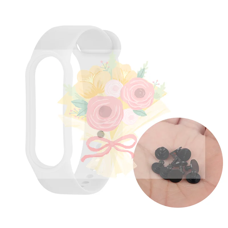 10Pcs Buckle for Mi Band 6 5 4 3 Replacement Strap Wristband Buttons
