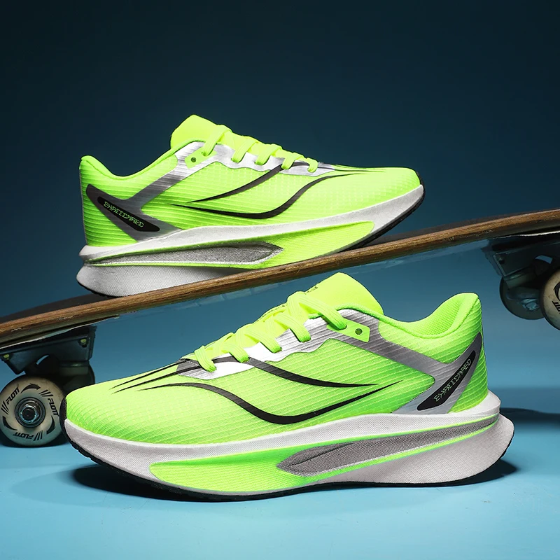 

Мужские кроссовки для бега, специальные марафонские спортивные дышащие легкие женские удобные нескользящие кроссовки для отдыха с карбоновой пластиной